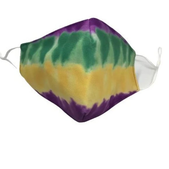 Mardi Gras Fabric Face Mask~Carnival Fabric Face Mask~New Orleans Face Mask - Picture 3 of 4